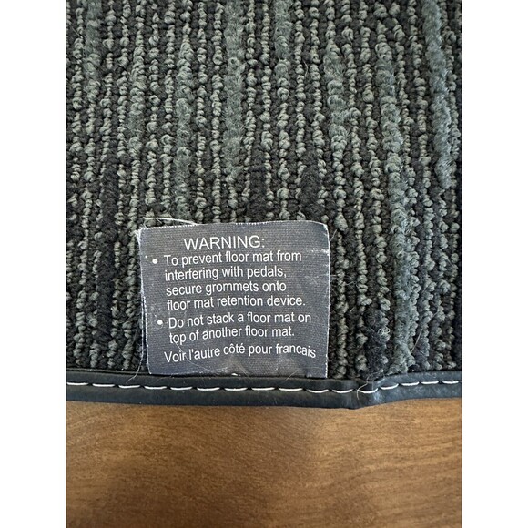 2021 Subaru Ascent Front Left Driver Carpet Floor Mat Gray And Black - Picture 3 of 6